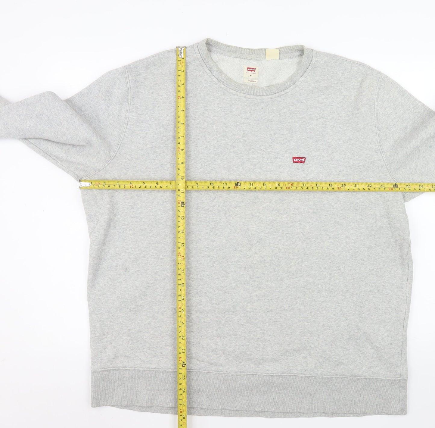 Levi's Men's Grey XL Classic Crew Neck Pullover Sweatshirt