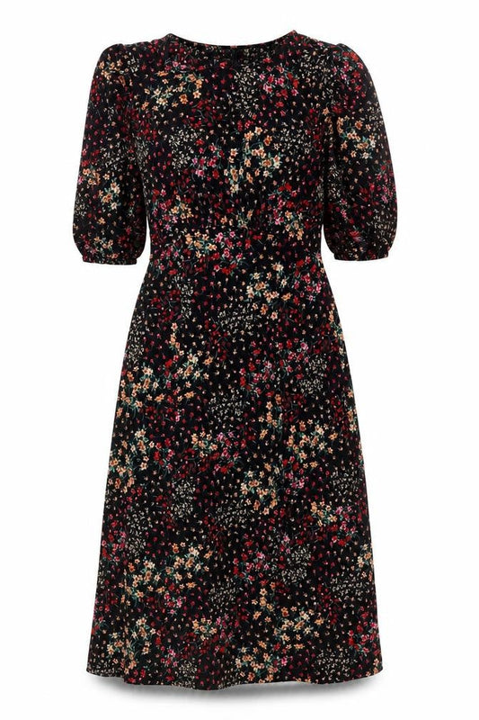 Oasis Women’s Multicoloured Floral Midi A-Line Dress Size S