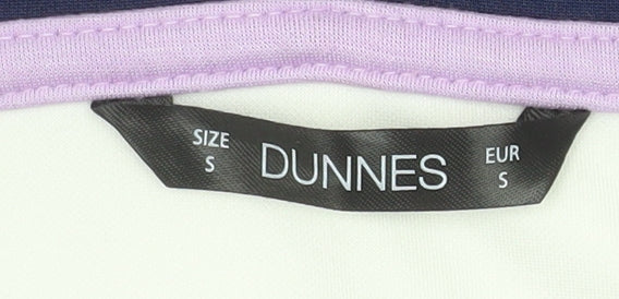 Dunnes Women’s Lilac Navy Colourblock 1/4 Zip Hoodie Size S