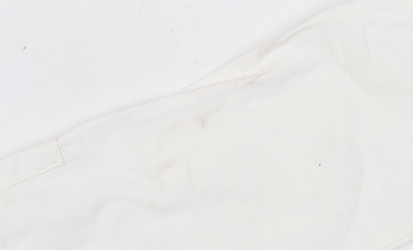 Stradivarius Women’s White Cargo Jeans Size 4 Regular Fit Cotton