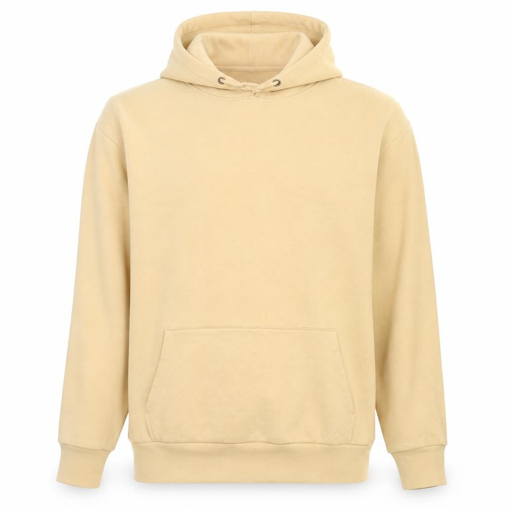 River Island Men's Beige Pullover Hoodie XL Cotton Blend