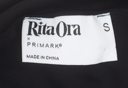 Primark Women’s Black One Shoulder Ruched Bodycon Dress Size S