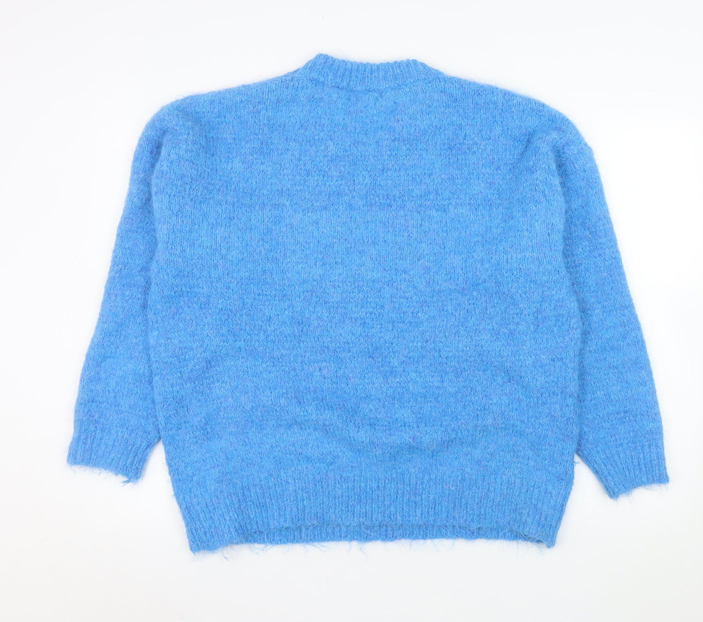 Gerard Women Blue Crew Neck Long Sleeve Pullover Jumper Size 16