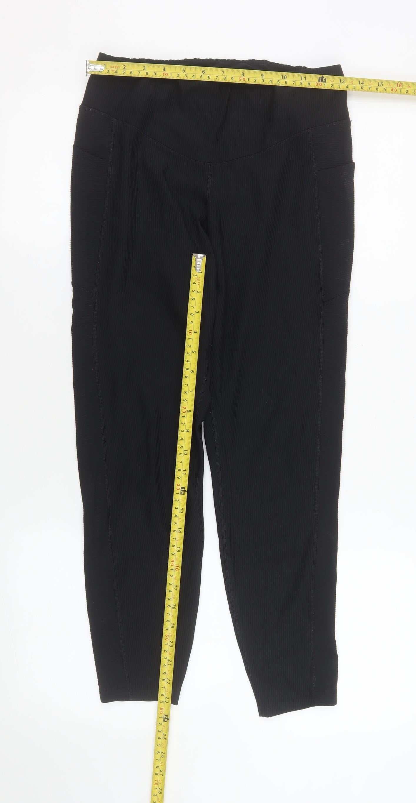 Old Navy Active Women's Black Large PowerSoft High-Rise Leggings