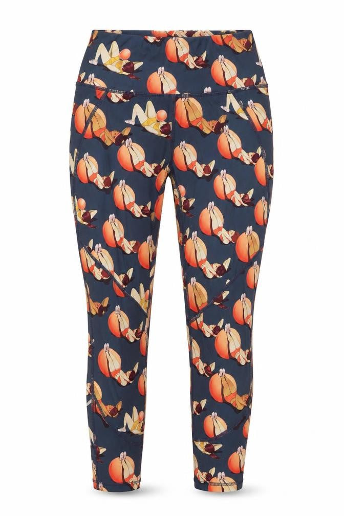 Sweaty Betty Women’s Blue Multicoloured XS Leggings with Fun Print