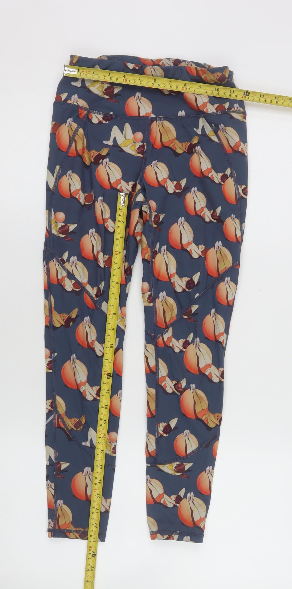 Sweaty Betty Women’s Blue Multicoloured XS Leggings with Fun Print