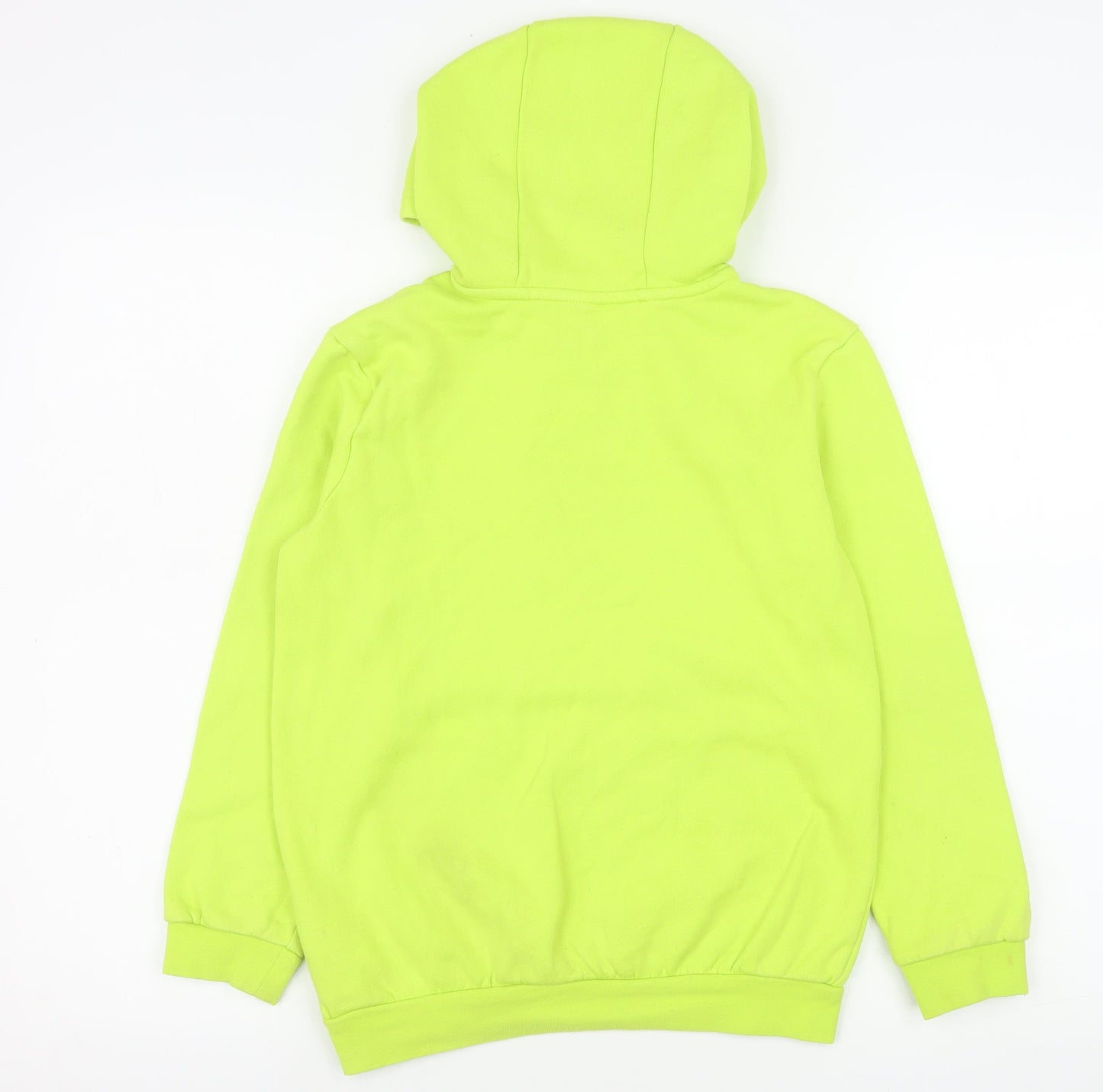 adidas Girls Green 9-10 Years Pullover Hoodie Regular Fit