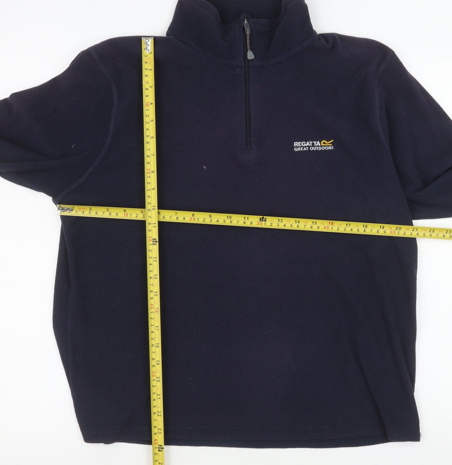 Regatta Mens Blue M 1/4 Zip Fleece Sweatshirt Outdoor Pullover