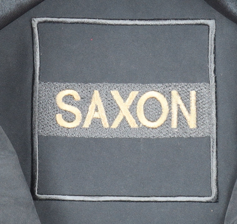 Saxon Women’s Blue Mid-Length Parka Jacket M Waterproof Lined