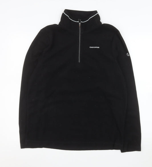 Craghoppers Men's Black Fleece Half Zip Pullover Sweatshirt M