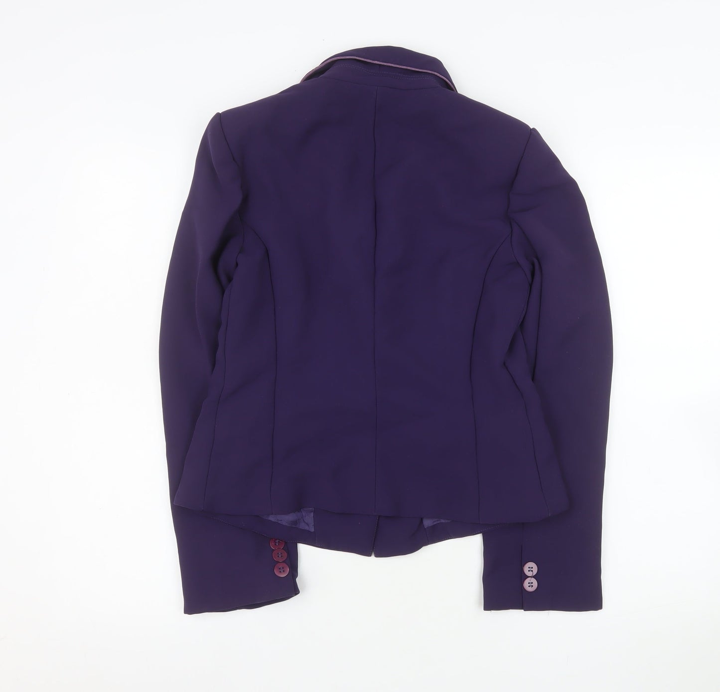 Gregory Women's Purple Blazer Size 12 Tailored Two-Button Jacket