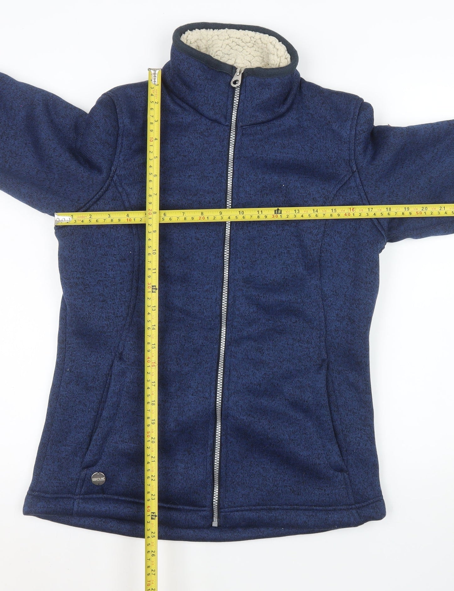 Regatta Women’s Blue Fleece Jacket UK 12 Full Zip Warm Lined Outdoor Coat