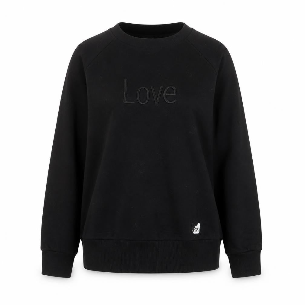 Ben de Lisi Women’s Black Love Pullover Sweatshirt Size S