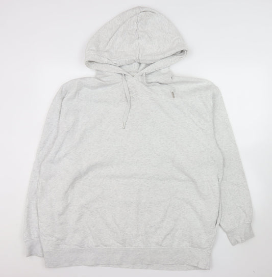 H&M Men’s Grey Pullover Hoodie Size M Casual Cotton Blend