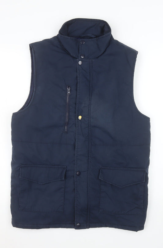 Fort Workwear Men's Blue Small Padded Bodywarmer Waistcoat