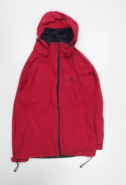 Craghoppers Women's Red Waterproof Hooded Rain Jacket UK 10