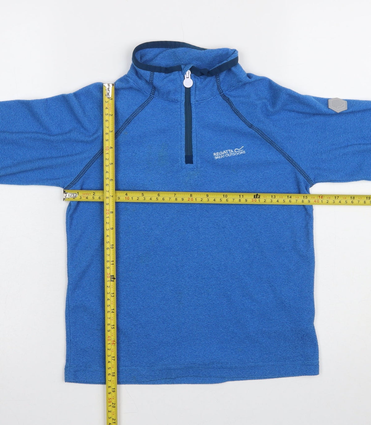 Regatta Boys Blue 9-10 Years Fleece Pullover Sweatshirt 1/4 Zip Outdoor Top