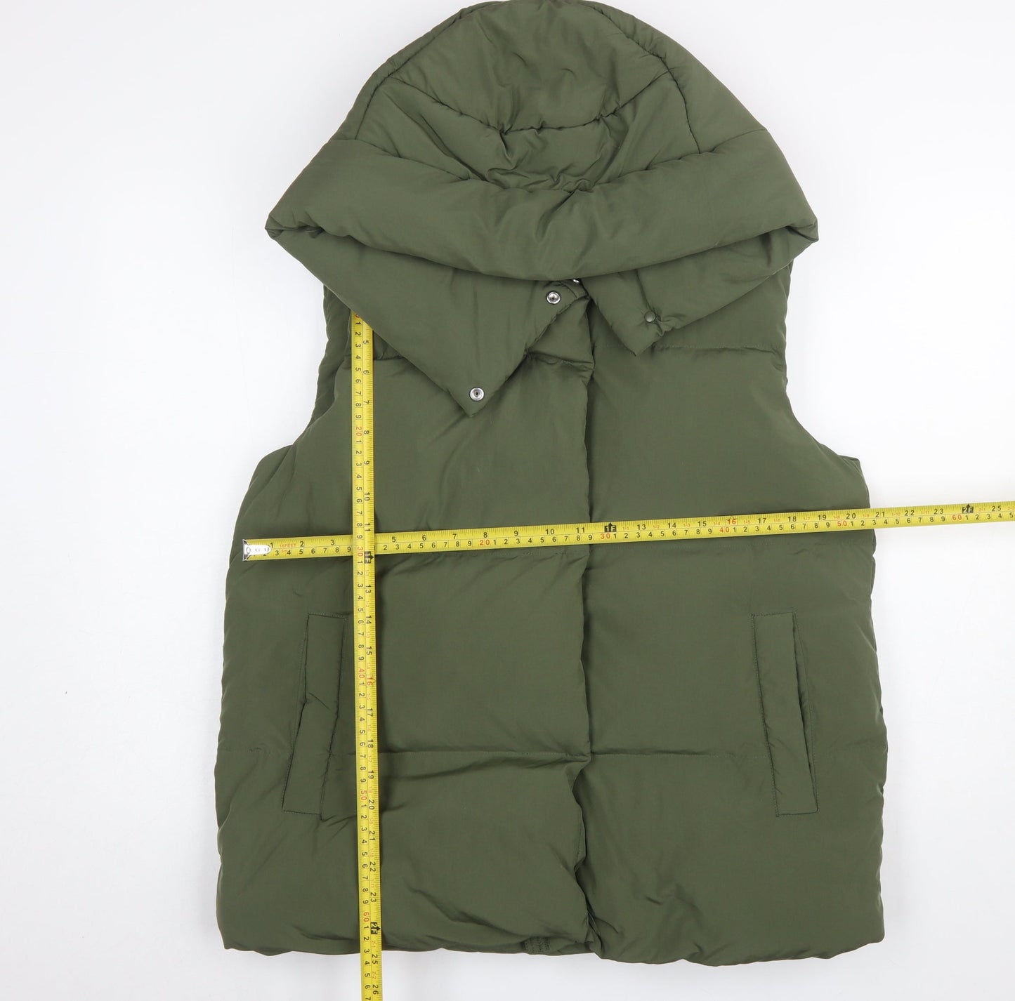 Marks and Spencer Women’s Green Puffer Hooded Waistcoat Size 12