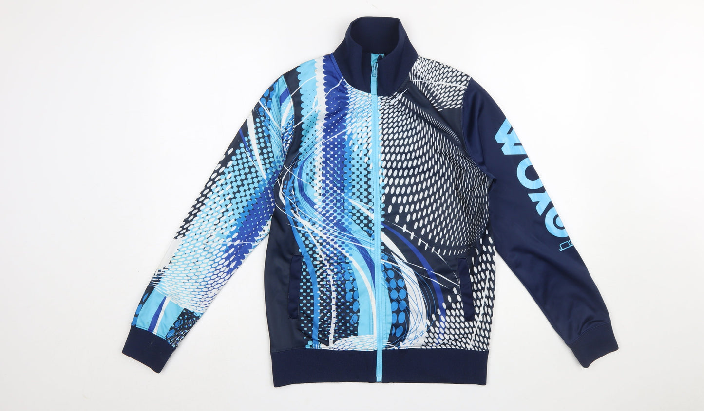 Woxo by KappAhl Boys Blue Full Zip Graphic Sweatshirt Size 158/164