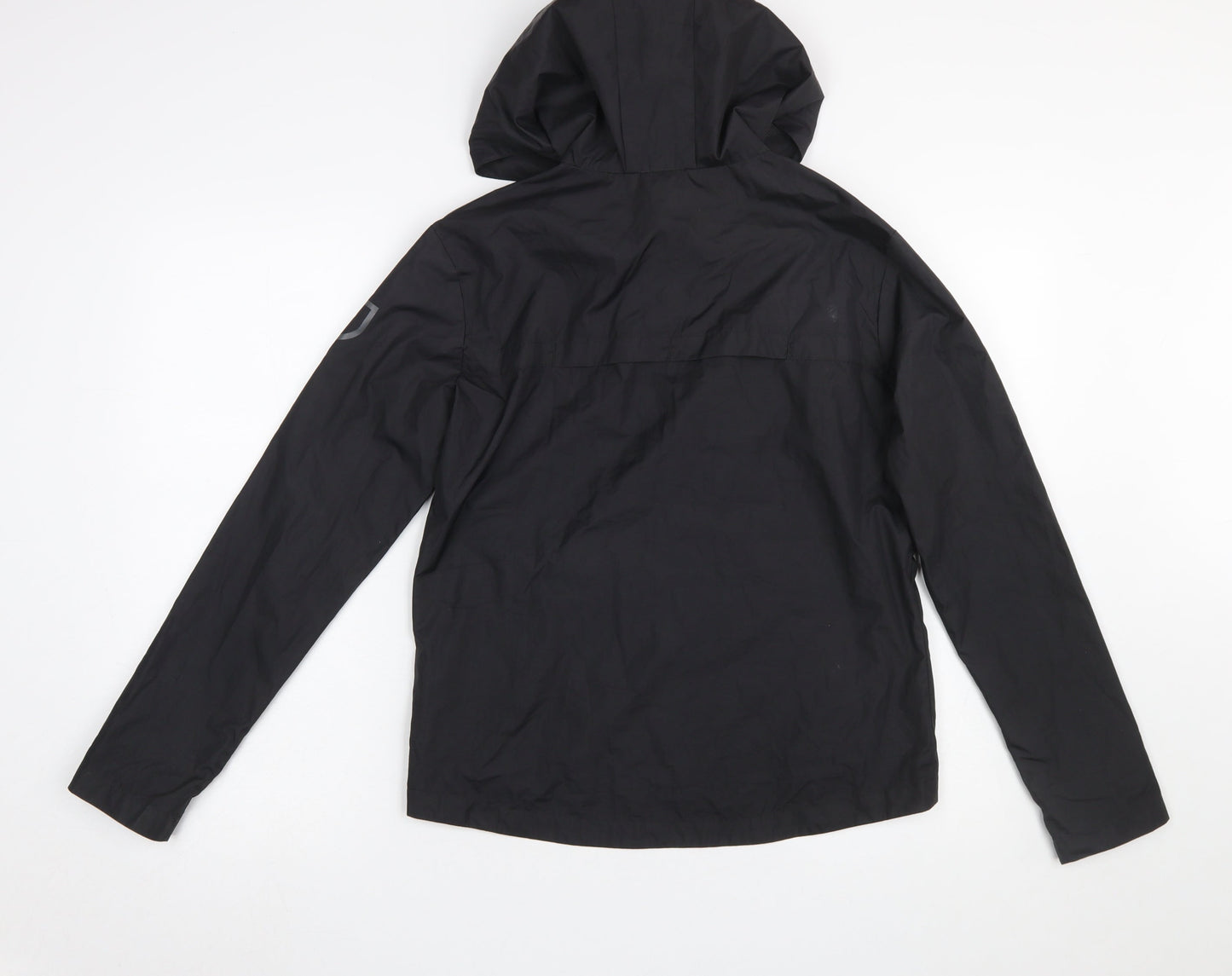 Kipsta Boys Black Windbreaker Jacket 14 Years Hooded Water Resistant