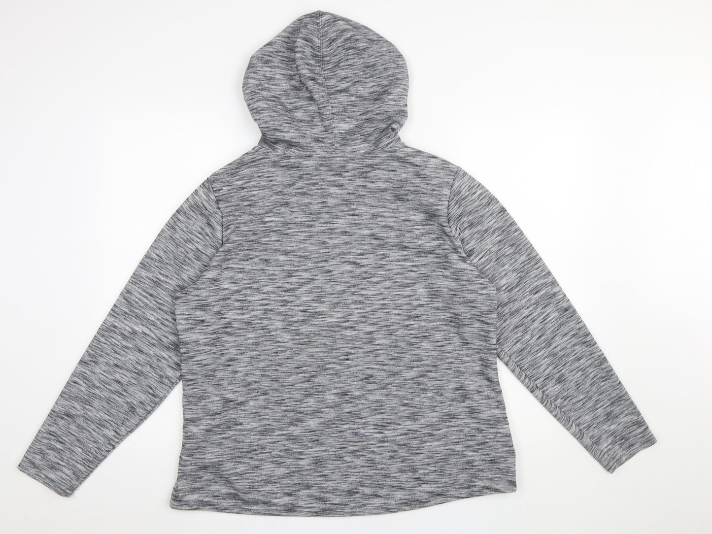 Dunnes Stores Women Grey Full Zip Hooded Sweatshirt Large