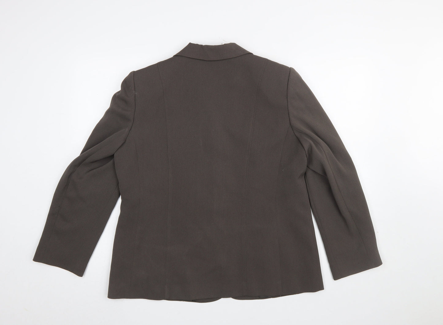Eastex Women’s Brown Lined Single-Breasted Suit Jacket UK 14