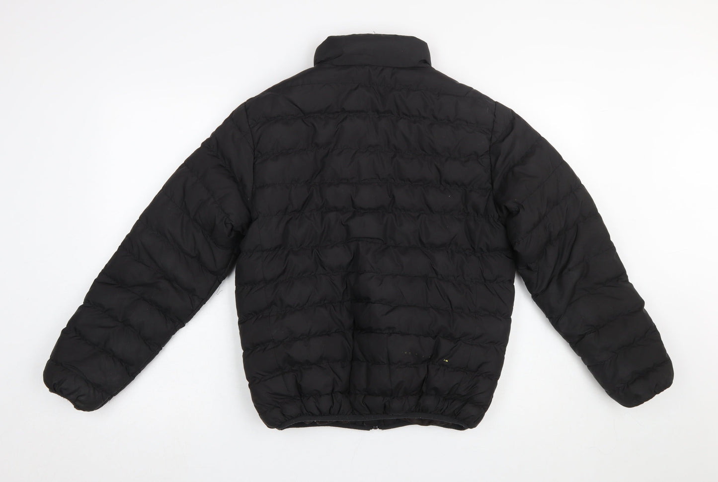 Bench Boys Black Puffer Jacket Age 13 Years Full Zip Quilted Winter Coat