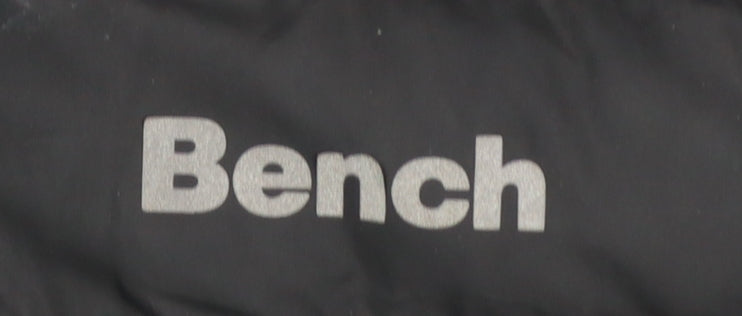 Bench Boys Black Puffer Jacket Age 13 Years Full Zip Quilted Winter Coat