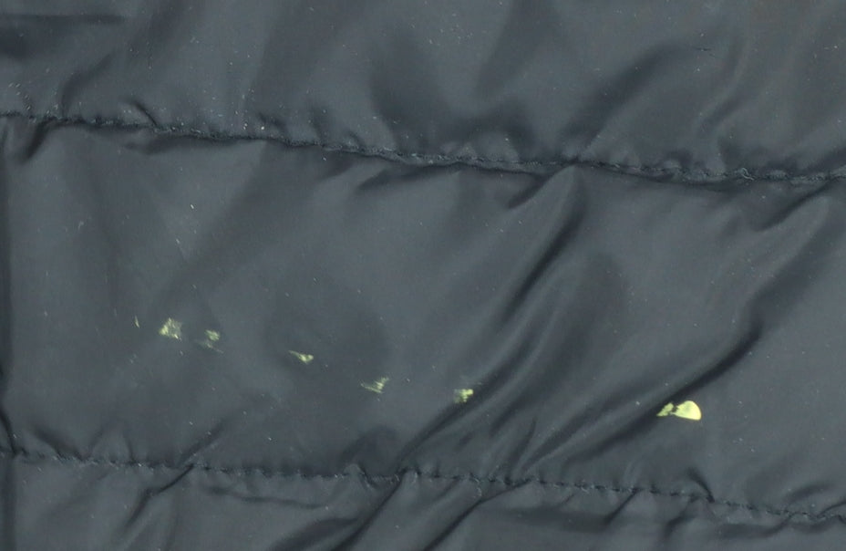 Bench Boys Black Puffer Jacket Age 13 Years Full Zip Quilted Winter Coat