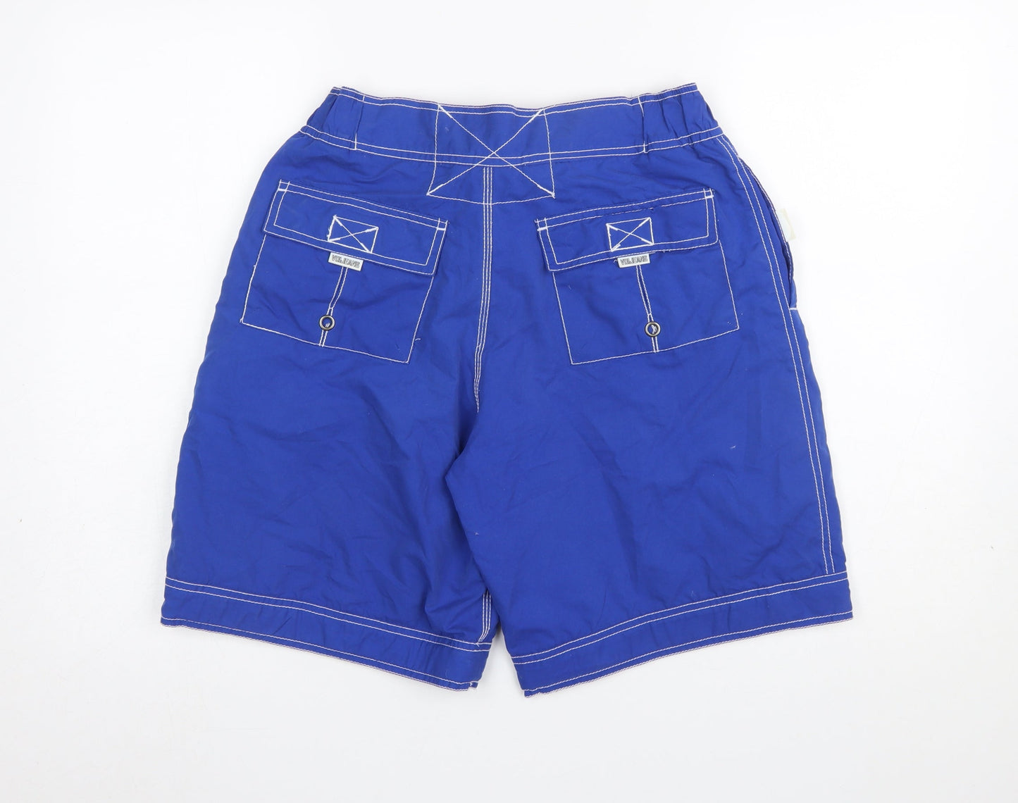 Voi Jeans Men's Blue Board Shorts Swimwear Size M Quick Dry Polyester