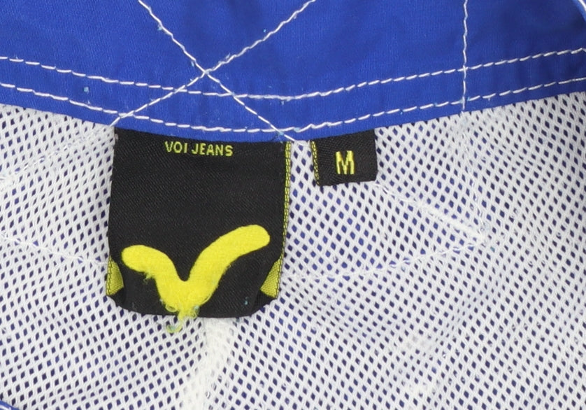Voi Jeans Men's Blue Board Shorts Swimwear Size M Quick Dry Polyester