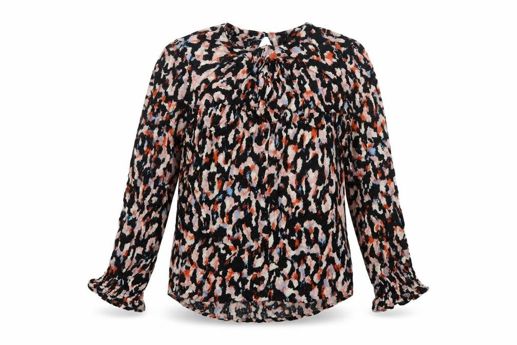 Next Women’s Multicoloured Animal Print Long Sleeve Viscose Tunic Blouse Size 16