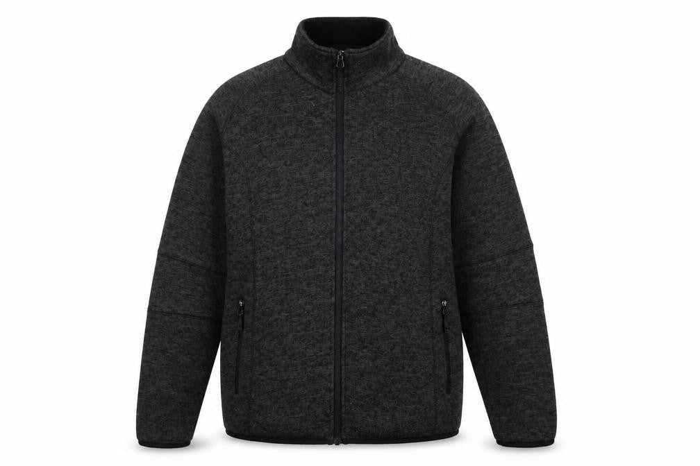 Trespass Mens Grey Fleece Full Zip Outdoor Jacket Size M