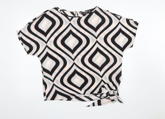 Principles by Ben de Lisi Womens Multicoloured Size 14 Geometric Tunic Blouse