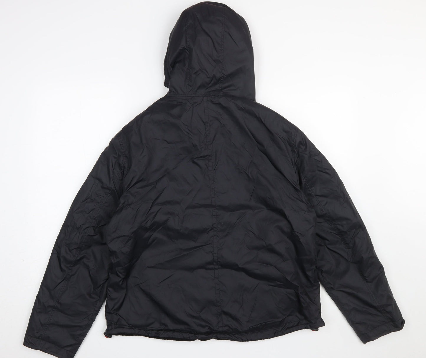 Next Women’s Black Hooded Puffer Jacket UK 12 Zip Winter Coat
