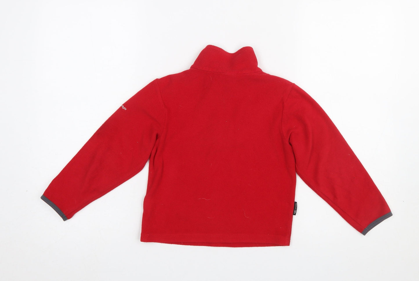Trespass Boys Red Fleece Pullover Sweatshirt 5-6 Years Outdoor Warm Top