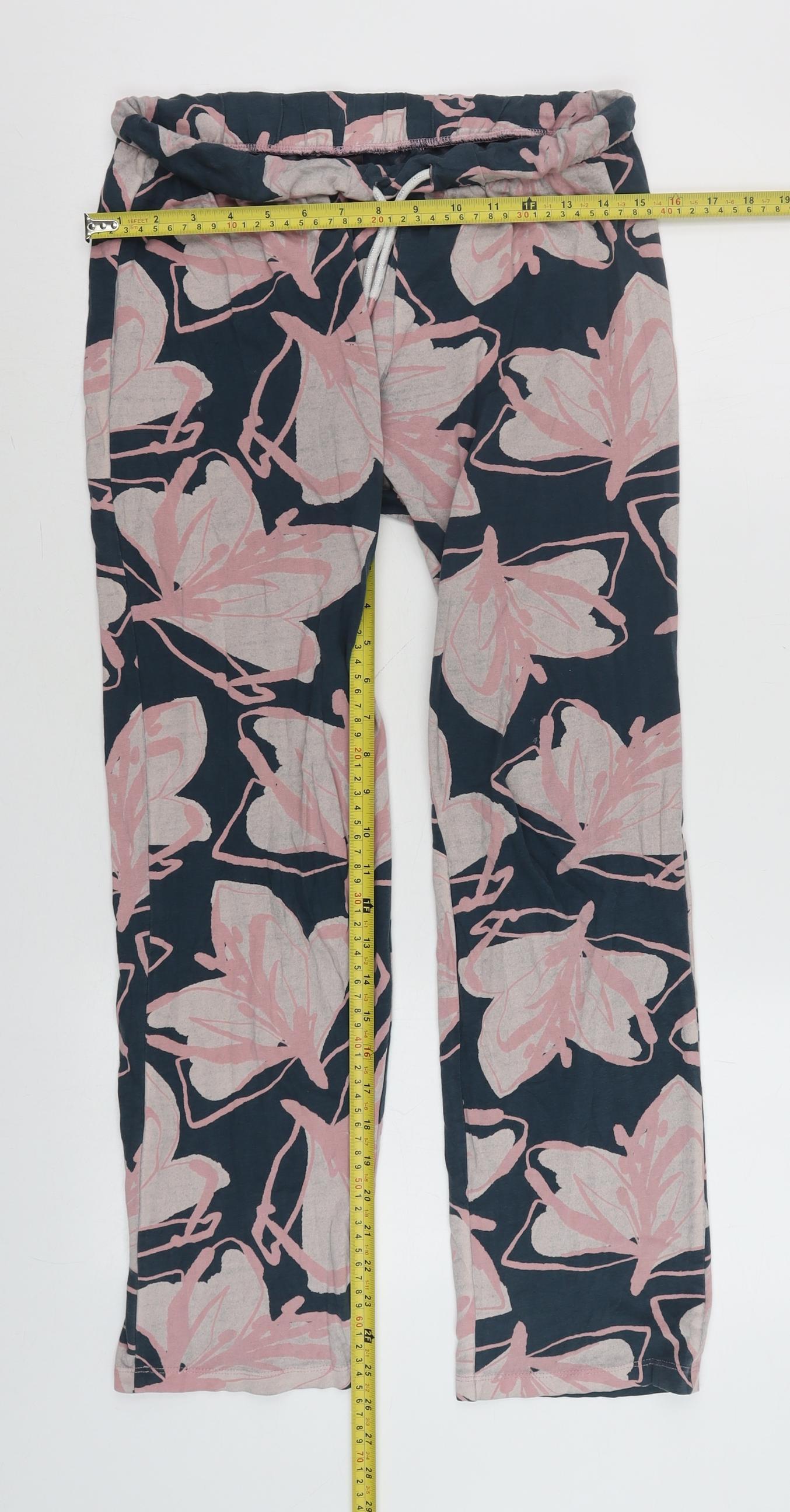 Next Women’s Blue Floral Cotton Pyjama Pants Size S