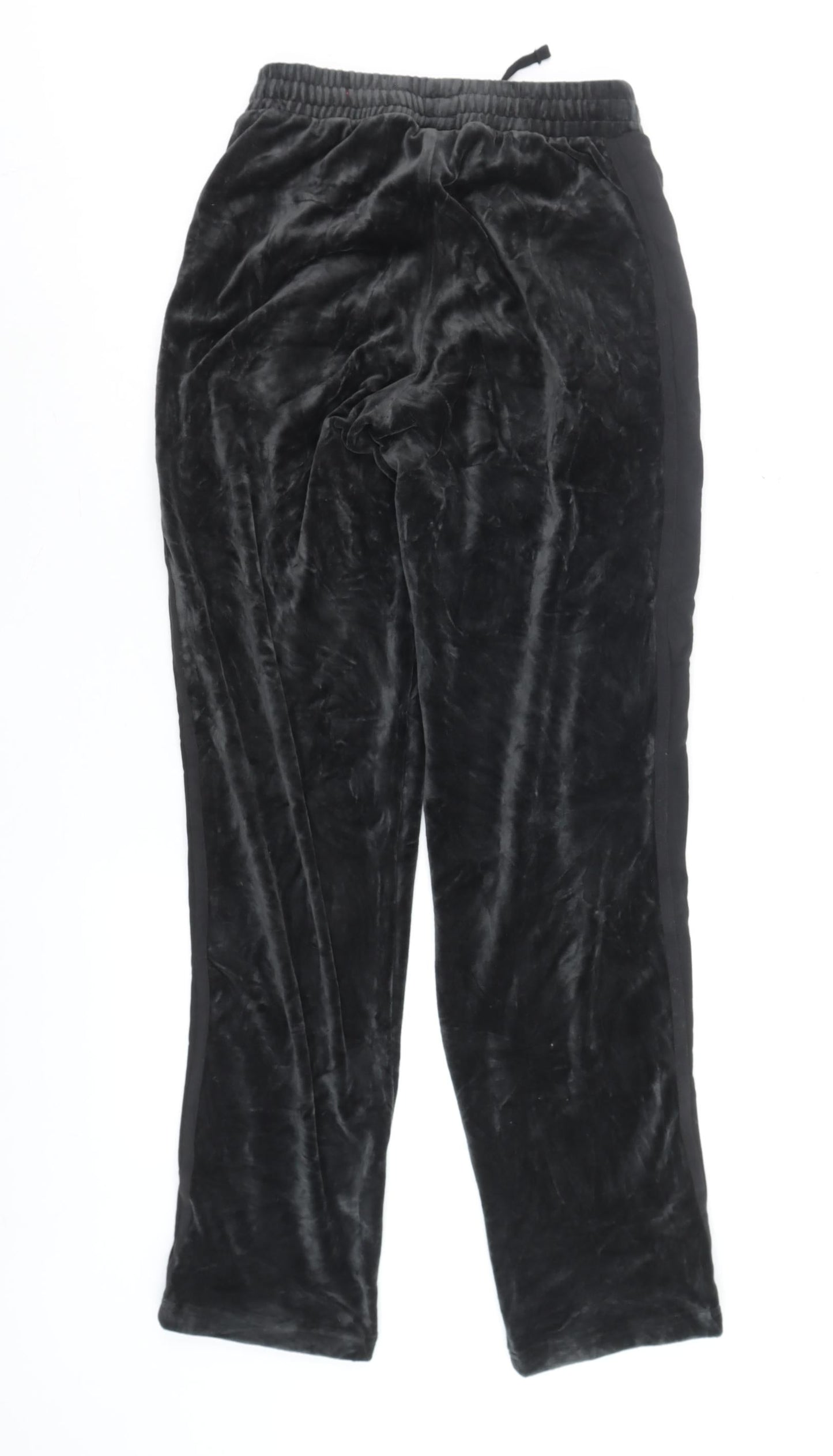 Puma Men's Black Velour Track Pants XS Regular Fit Activewear