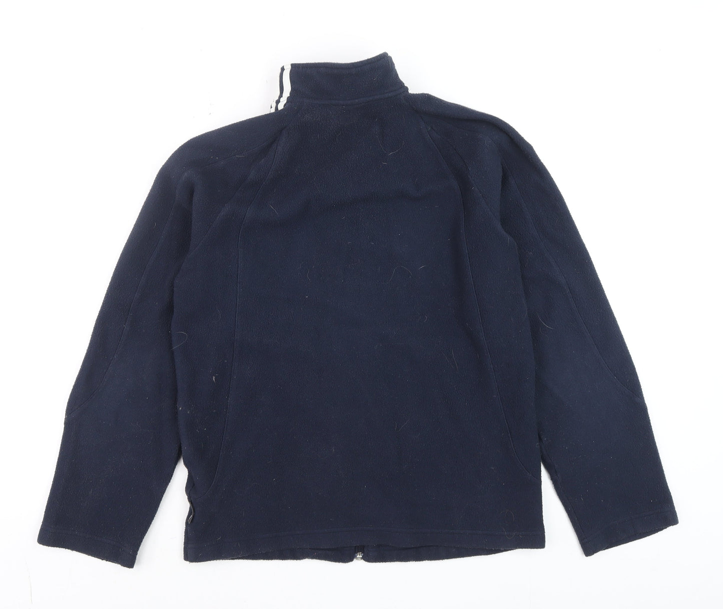 Adidas Mens Navy Full Zip Fleece Sweatshirt Size S Classic Sportswear