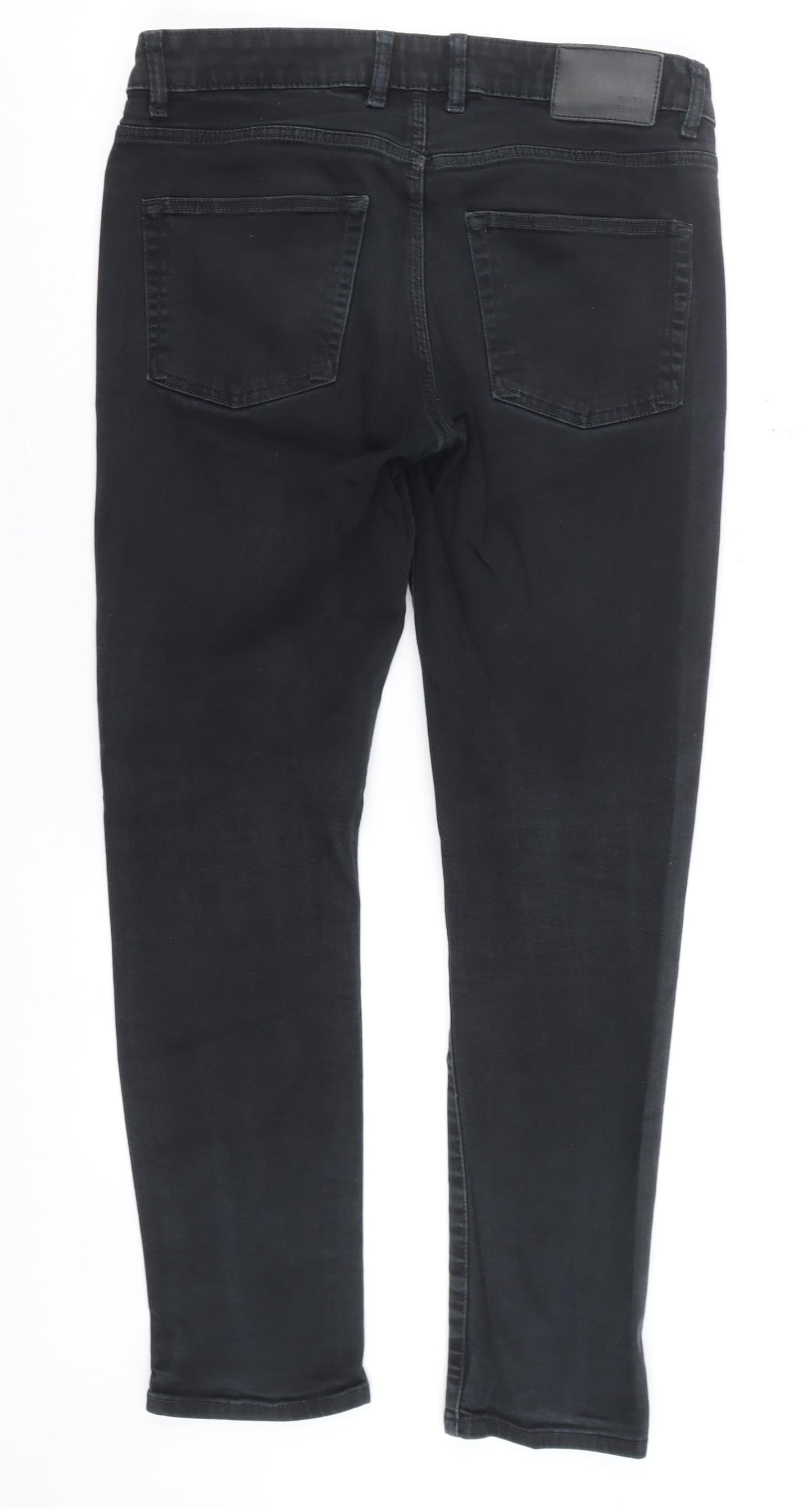 River Island Men's Black Skinny Jeans Size 30/32 Denim Classic Style