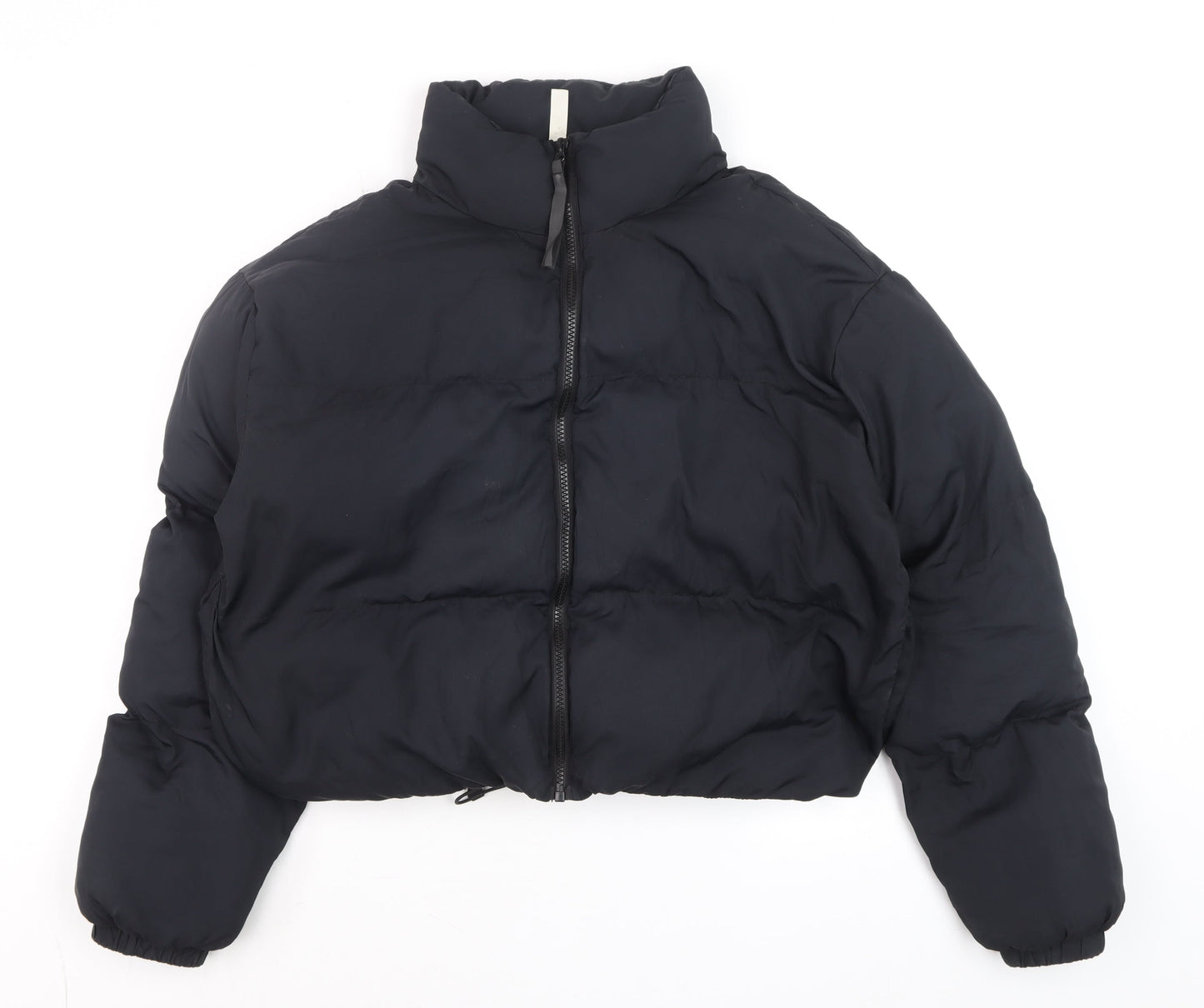 Fabletics Men's Black Puffer Jacket Size S Regular Fit Winter Coat