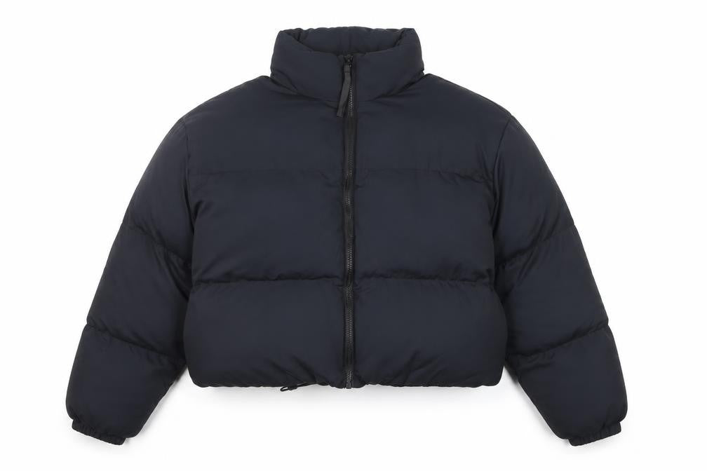 Fabletics Men's Black Puffer Jacket Size S Regular Fit Winter Coat