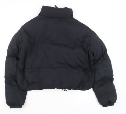 Fabletics Men's Black Puffer Jacket Size S Regular Fit Winter Coat