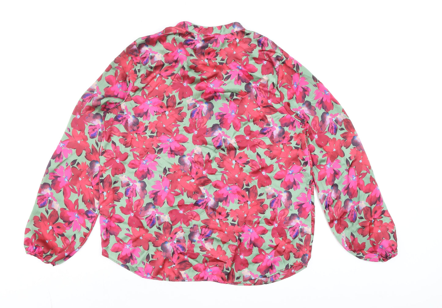 Gallery Women’s Multicoloured Floral Long Sleeve Blouse Size 12