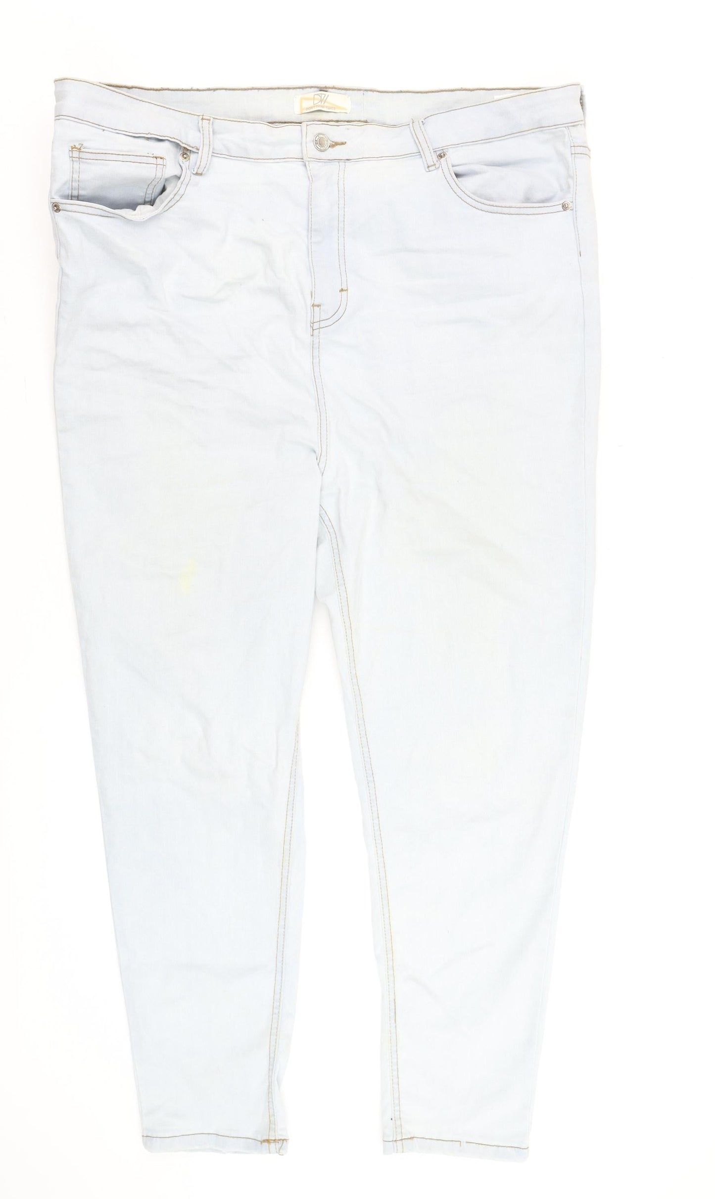 Don't Think Twice Women's Blue Light Wash Skinny Jeans Size 22
