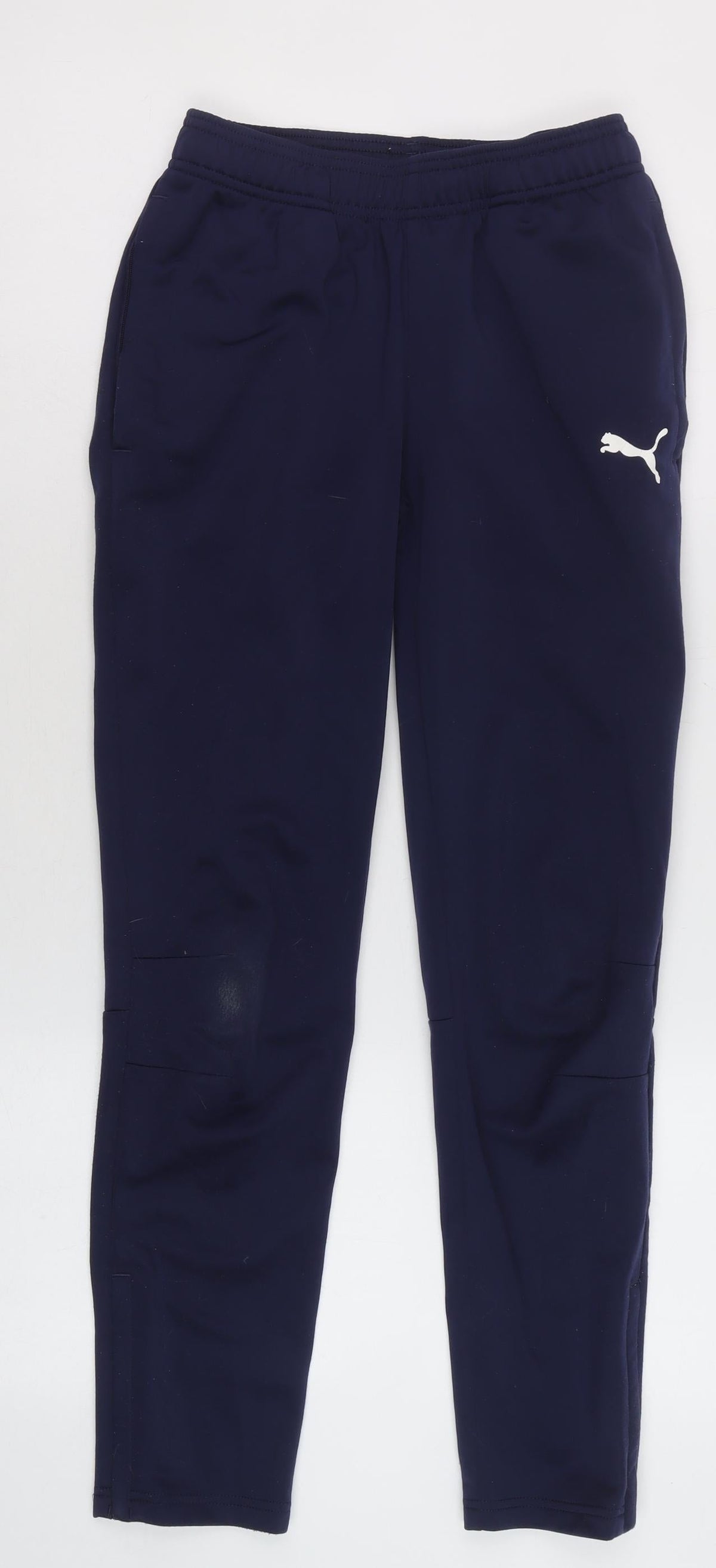 Puma Boys Blue 11-12 Years Track Pants Regular Fit Tapered Sports Trousers