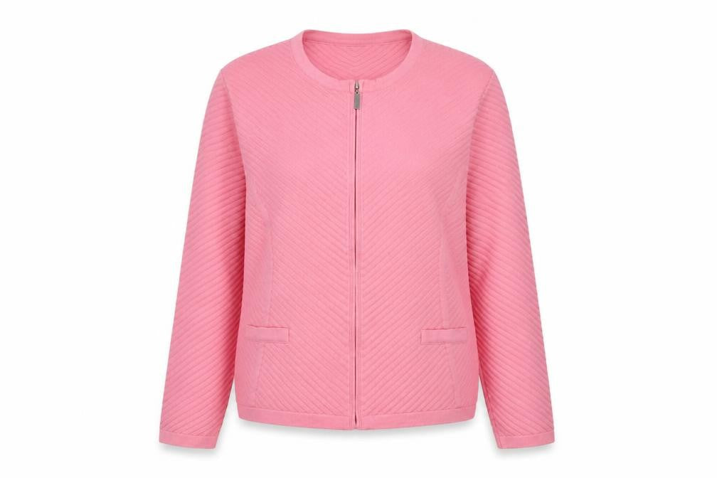 Twist Womens Pink Full Zip Knit Jumper Size 18