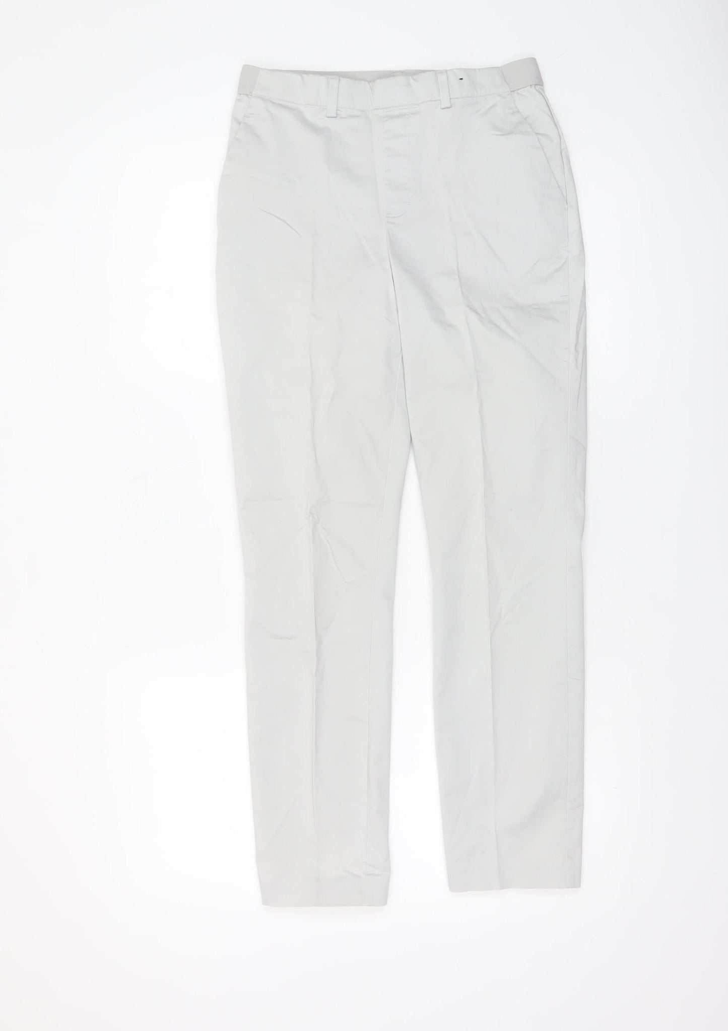 Dunnes Women's Beige Chino Trousers Size 8 Cotton Blend