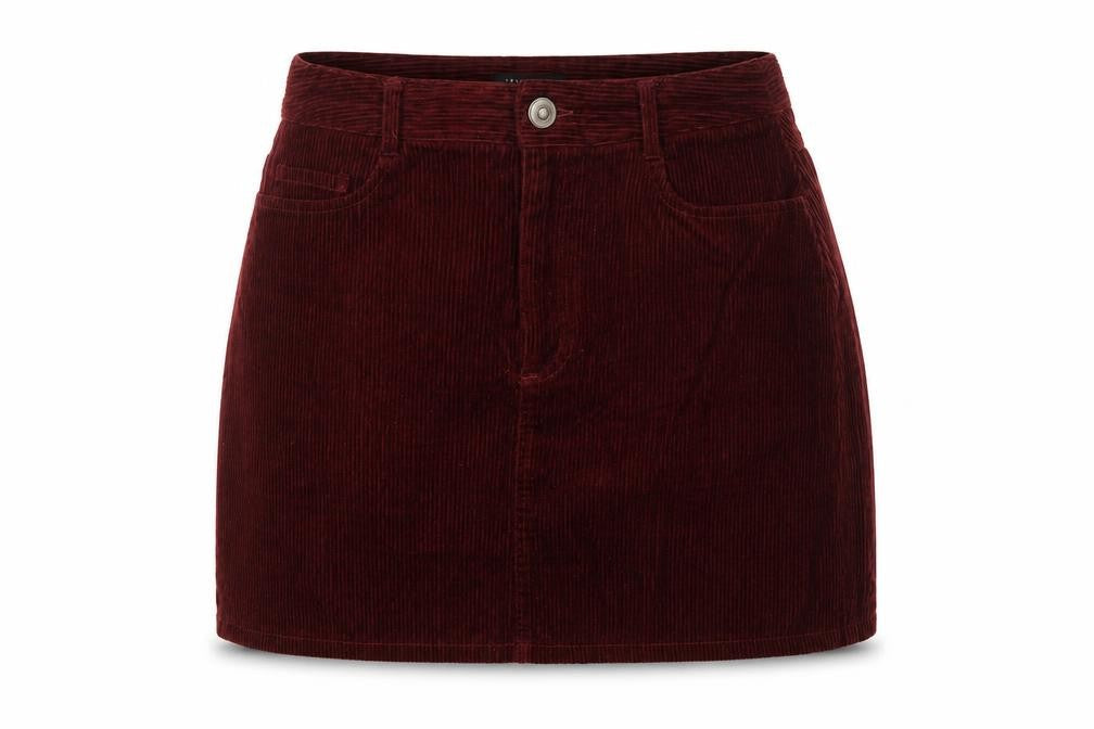 New Look Women’s Brown Corduroy Short Skirt Size 10 Tall