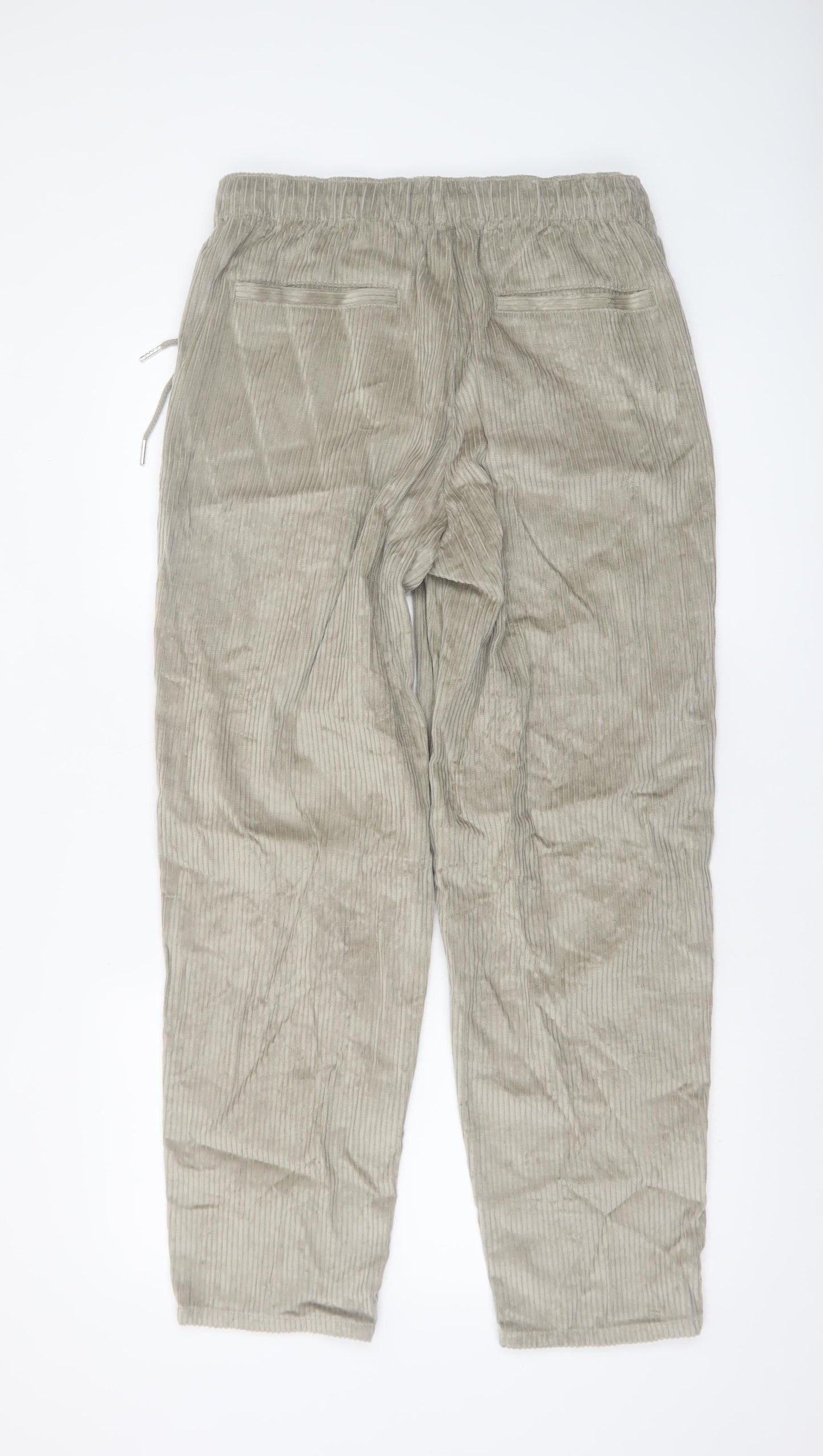ASOS Design Women’s Beige Corduroy Drawstring Trousers S